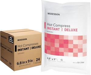 McKesson Hot Compress Instant Hot Pack 6" X 9", 24 Pack wellness vending machine