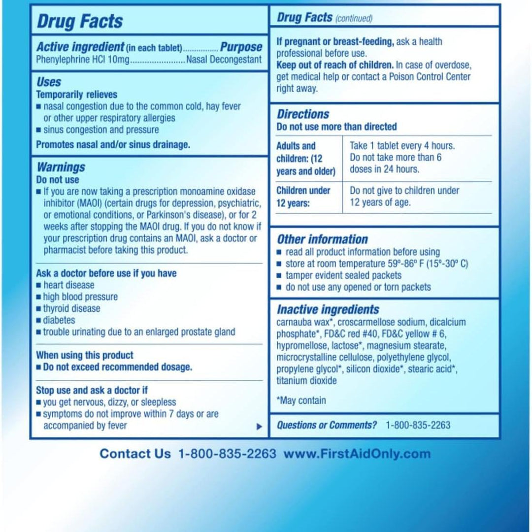 PhysiciansCare Sinus Relief Packets