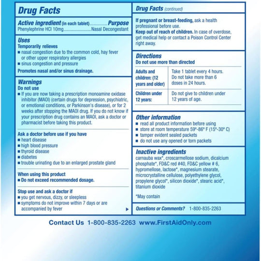 PhysiciansCare Sinus Relief Packets