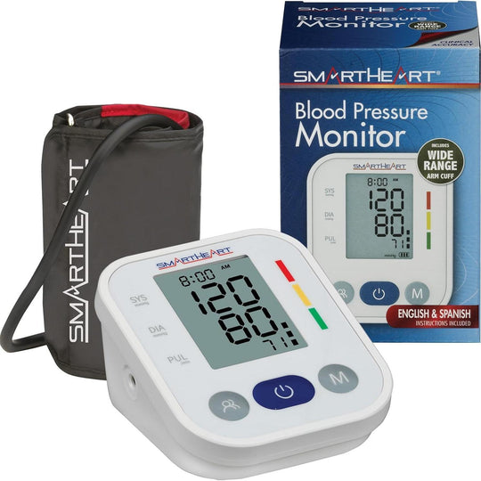 SmartHeart® Upper Arm Blood Pressure Monitor – Wide-Range, One-Touch Operation