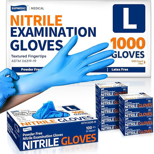 Medical Soft Max™ Nitrile Exam Gloves – Large Latex-Free, Powder-Free, 1000 Count