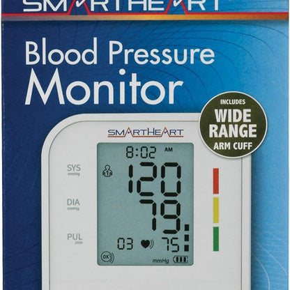 SmartHeart® Upper Arm Blood Pressure Monitor – Wide-Range, One-Touch Operation