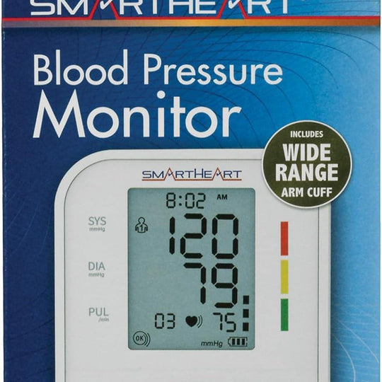 SmartHeart® Upper Arm Blood Pressure Monitor – Wide-Range, One-Touch Operation