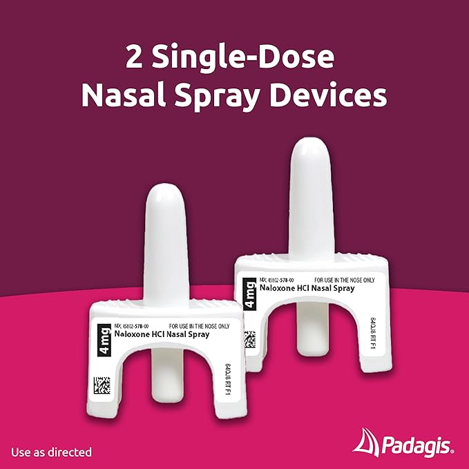 PADAGIS® Opioid Overdose Treatment Naloxone Hydrochloride Nasal Spray 4mg, 2 per pack