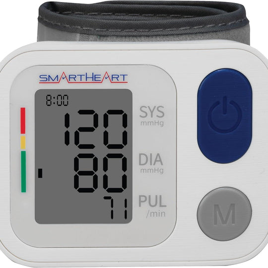 SmartHeart® Wrist Blood Pressure Monitor – 2-Person Memory, Automatic Inflation