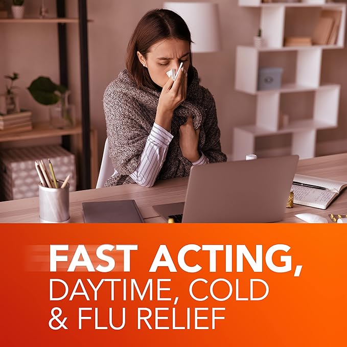 Vicks® DayQuil Cold & Flu Relief– 4 oz Bottle, 16 Bottles per case