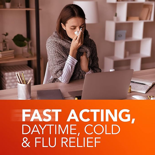Vicks® DayQuil Cold & Flu Relief– 4 oz Bottle, 16 Bottles per case