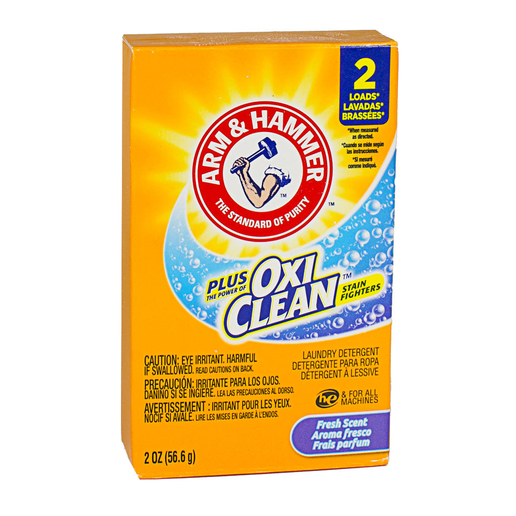Arm & Hammer Plus OxiClean 2 Loads HE Laundry Detergent - 2 oz. wellness vending machine