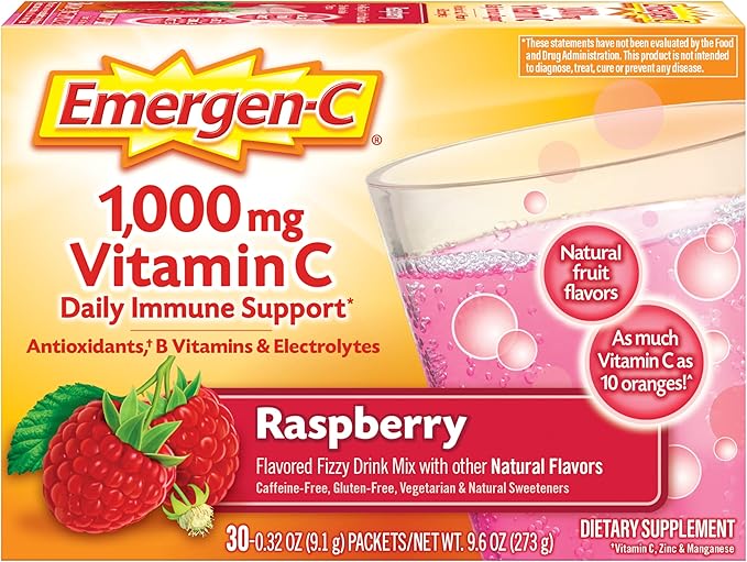 EMERGEN-C® Vitamin C Supplement Powder Raspberry Flavor