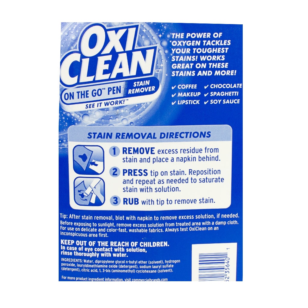 OxiClean On the Go Stain Remover Pen - 0.74 oz. wellness vending machine university campuses