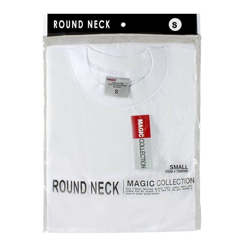 Men's White T-shirts Size S - Pack of 1 wellness vending machine
