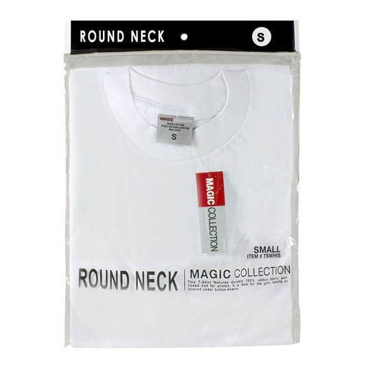 Men's White T-shirts Size S - Pack of 1 wellness vending machine