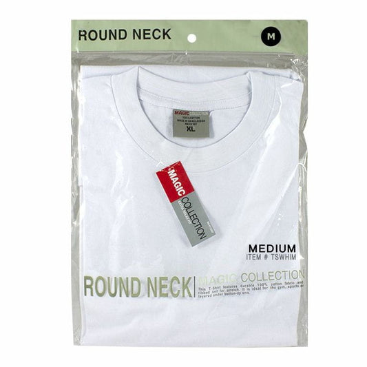 Men's White T-shirts Size M - Pack of 1 wellness vending machine