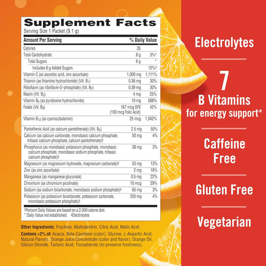 EMERGEN-C® Vitamin C Supplement Powder Super Orange Flavor