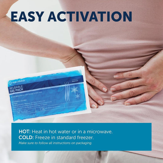 HALYARD Hot or Cold Cryotherapy Reusable Gel Packs – Small
