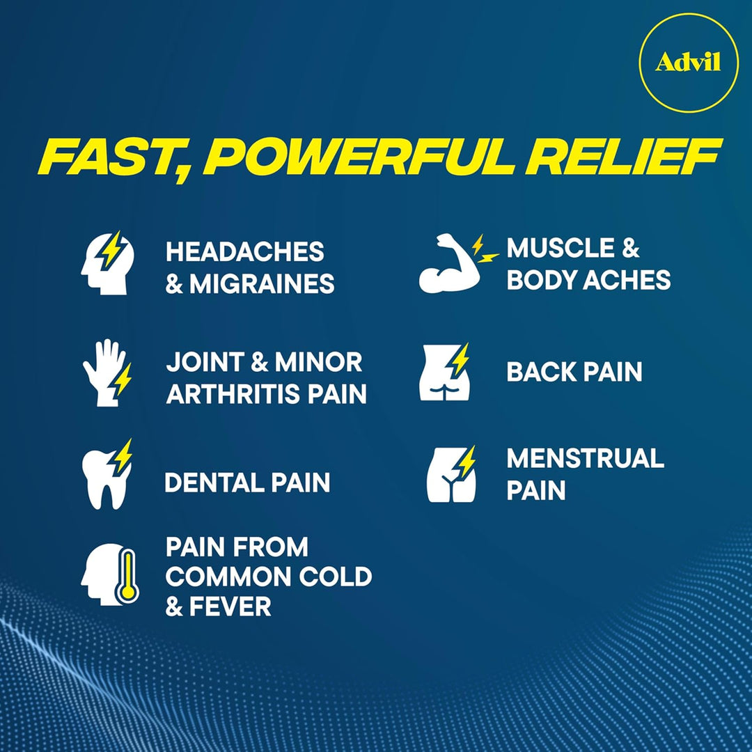 ADVIL® LIQUI-GELS – Fast-Acting Ibuprofen Pain Relief, 2-tablet packets