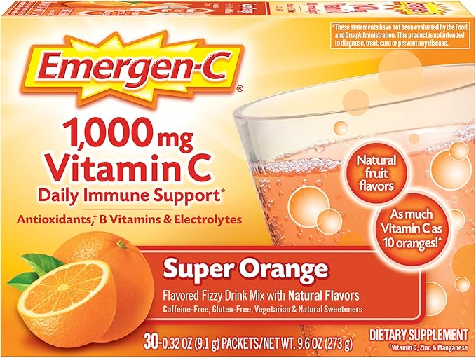 EMERGEN-C® Vitamin C Supplement Powder Super Orange Flavor