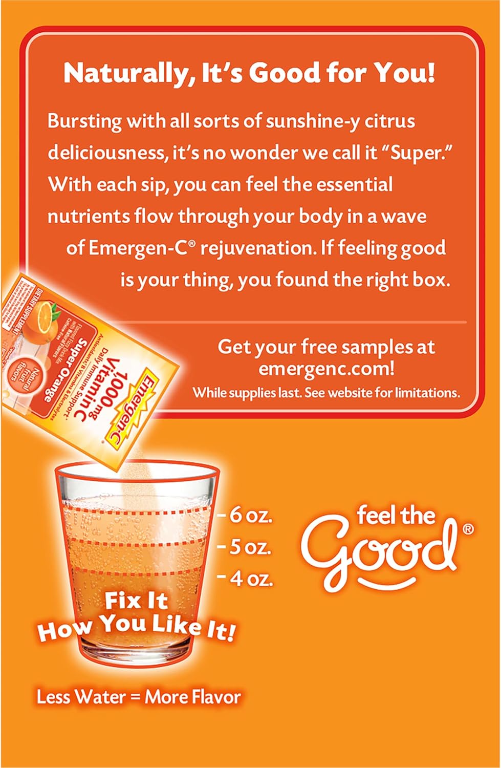 EMERGEN-C® Vitamin C Supplement Powder Super Orange Flavor