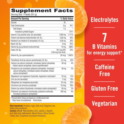Emergen-C® Vitamin C Supplement Powder – Tangerine Flavor, Box of 360 Packets