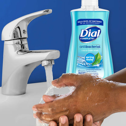 Dial® Antibacterial Liquid Hand Soap Spring Water – 7.5 oz, Pack of 12