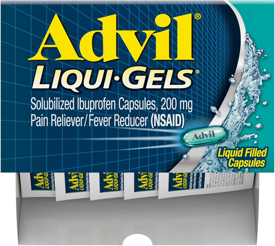 ADVIL® LIQUI-GELS – Fast-Acting Ibuprofen Pain Relief, 2-tablet packets