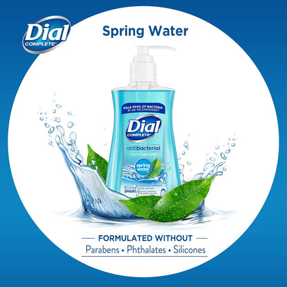 Dial® Antibacterial Liquid Hand Soap Spring Water – 7.5 oz, Pack of 12