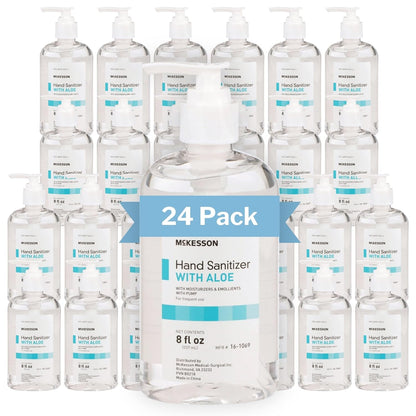 McKesson® Hand Sanitizer with Aloe Pump – 8 oz, Case of 24