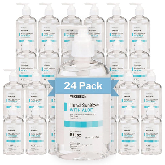 McKesson® Hand Sanitizer with Aloe Pump – 8 oz, Case of 24