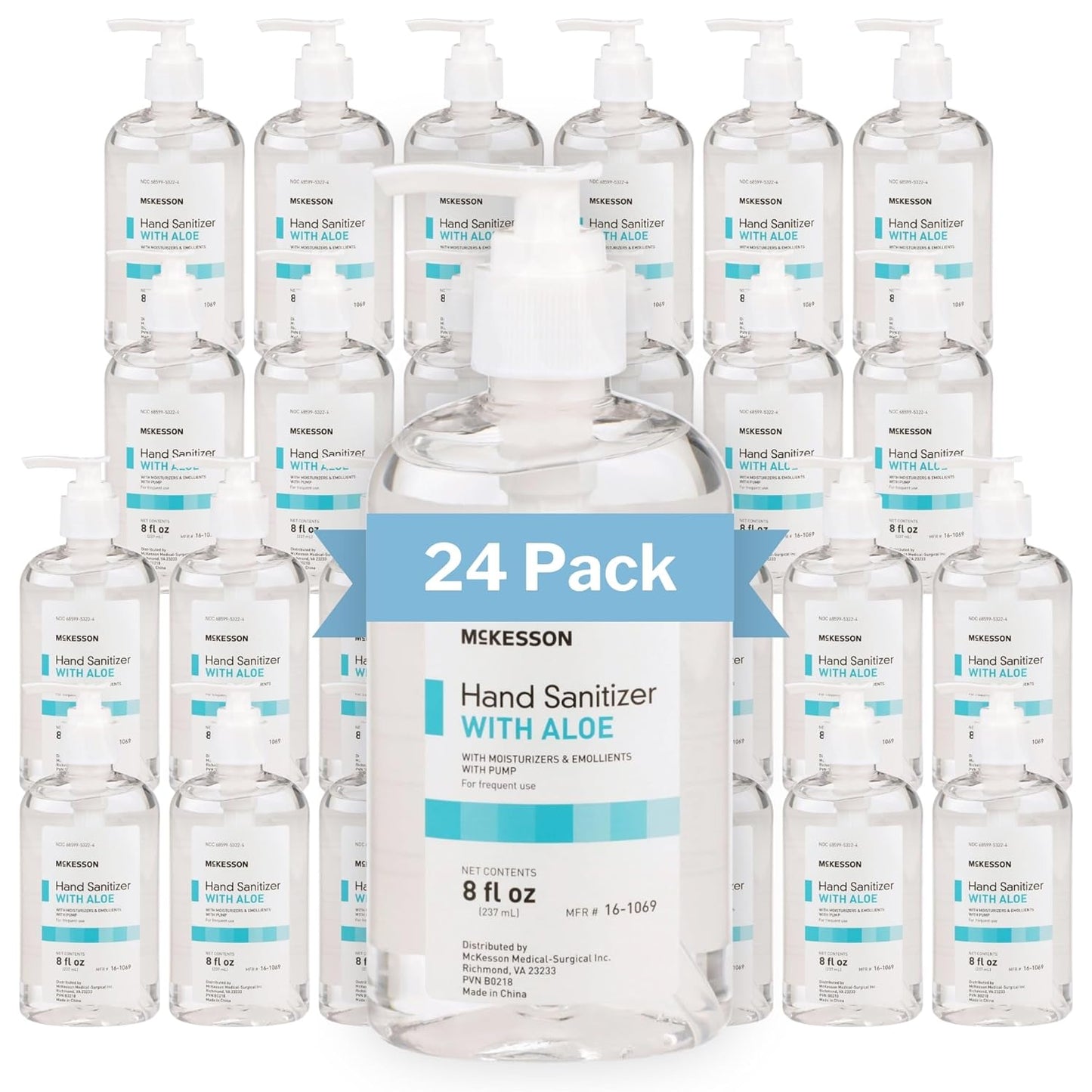 McKesson® Hand Sanitizer with Aloe Pump – 8 oz, Case of 24 wellness vending machine