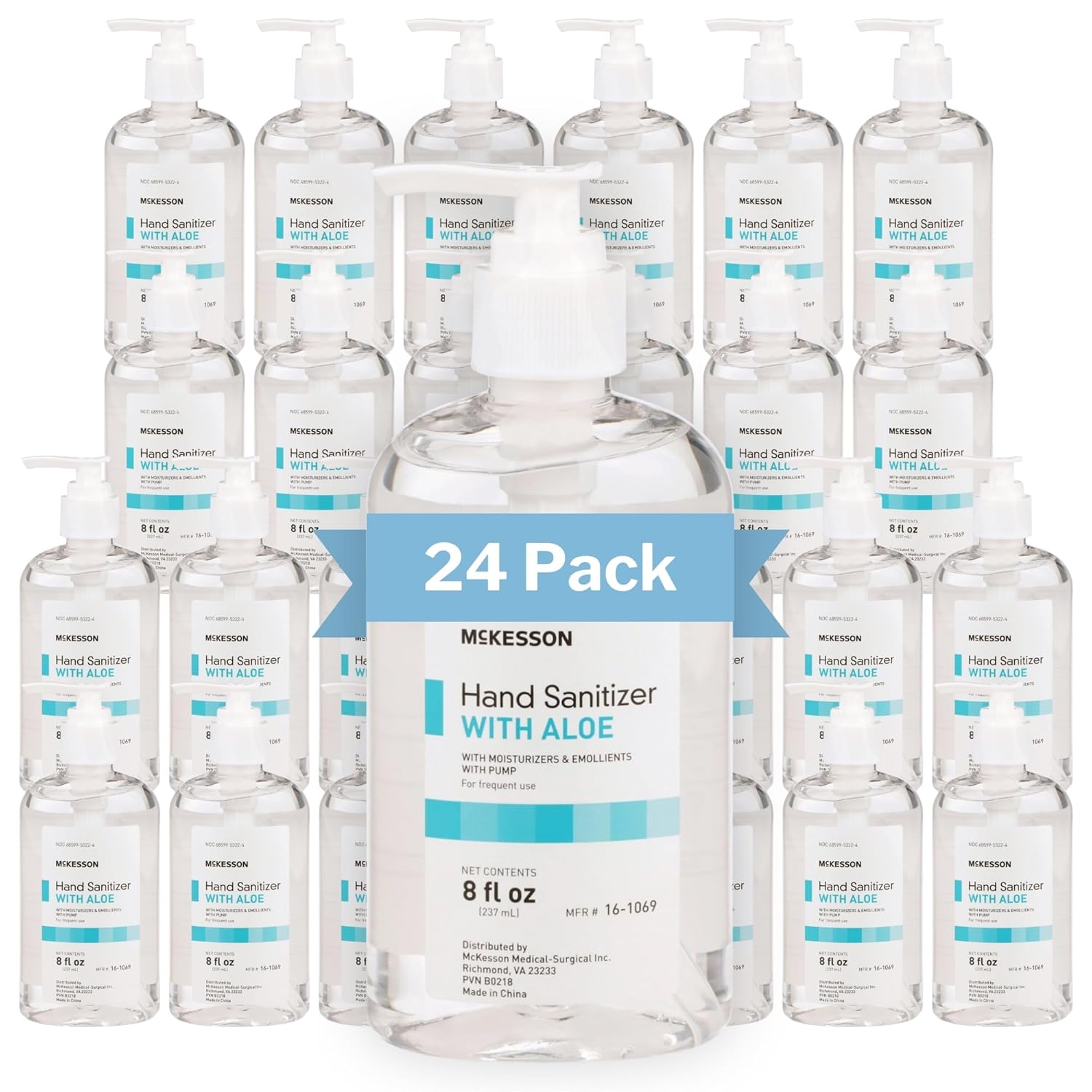 McKesson® Hand Sanitizer with Aloe Pump – 8 oz, Case of 24 wellness vending machine