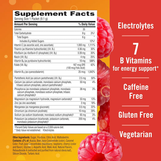 EMERGEN-C® Vitamin C Supplement Powder Raspberry Flavor