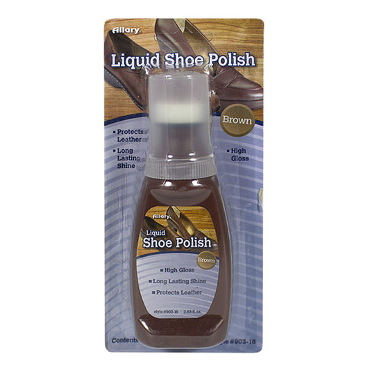 Allary Brown Liquid Shoe Polish - 2.53 oz. wellness vending machine