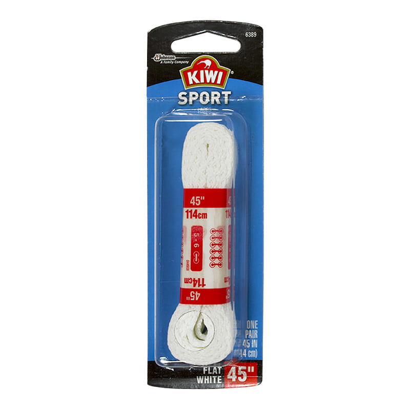 Kiwi Flat White Shoe Laces - 1 pair - 45 in. wellness vending machine