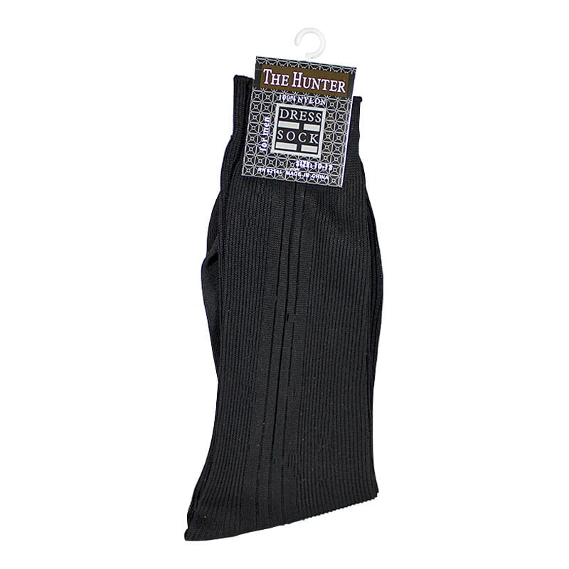 Men's Poly-Blend Black Dress Socks - 1 Pair wellness vending machine