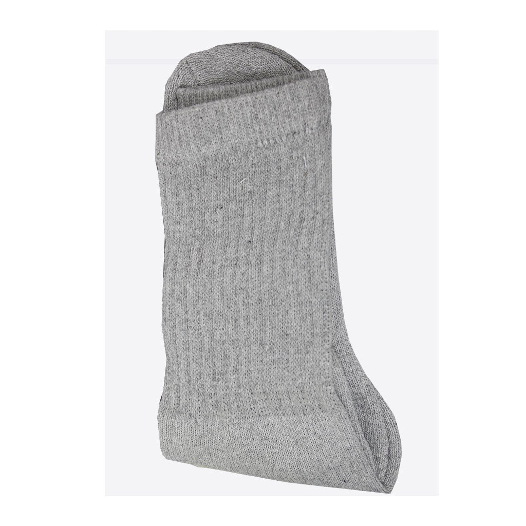 Unisex Gray Crew Sport Socks - 82440 - 1 pair (individually bagged and hangable) 82440-00 is a bulk pack of 12 (not individually wrapped) wellness vending machine