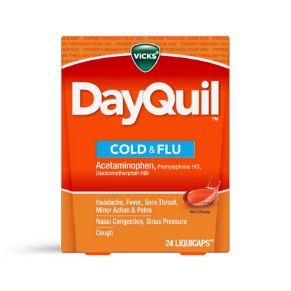 VICKS® DayQuil Multi-Symptom LiquiCaps Respiratory – 24 per pack
