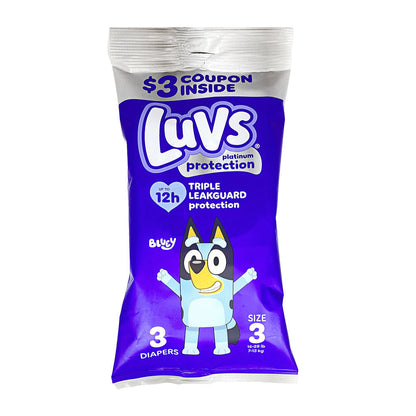 Luvs Platinum Diapers Size 3 - 3ct wellness vending machine