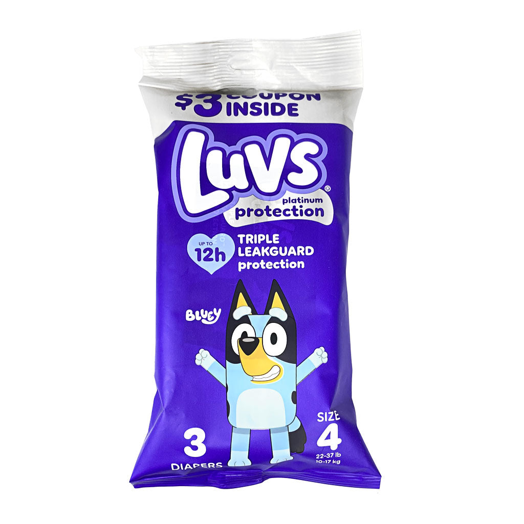 Luvs Platinum Diapers Size 4 - 3ct wellness vending machine