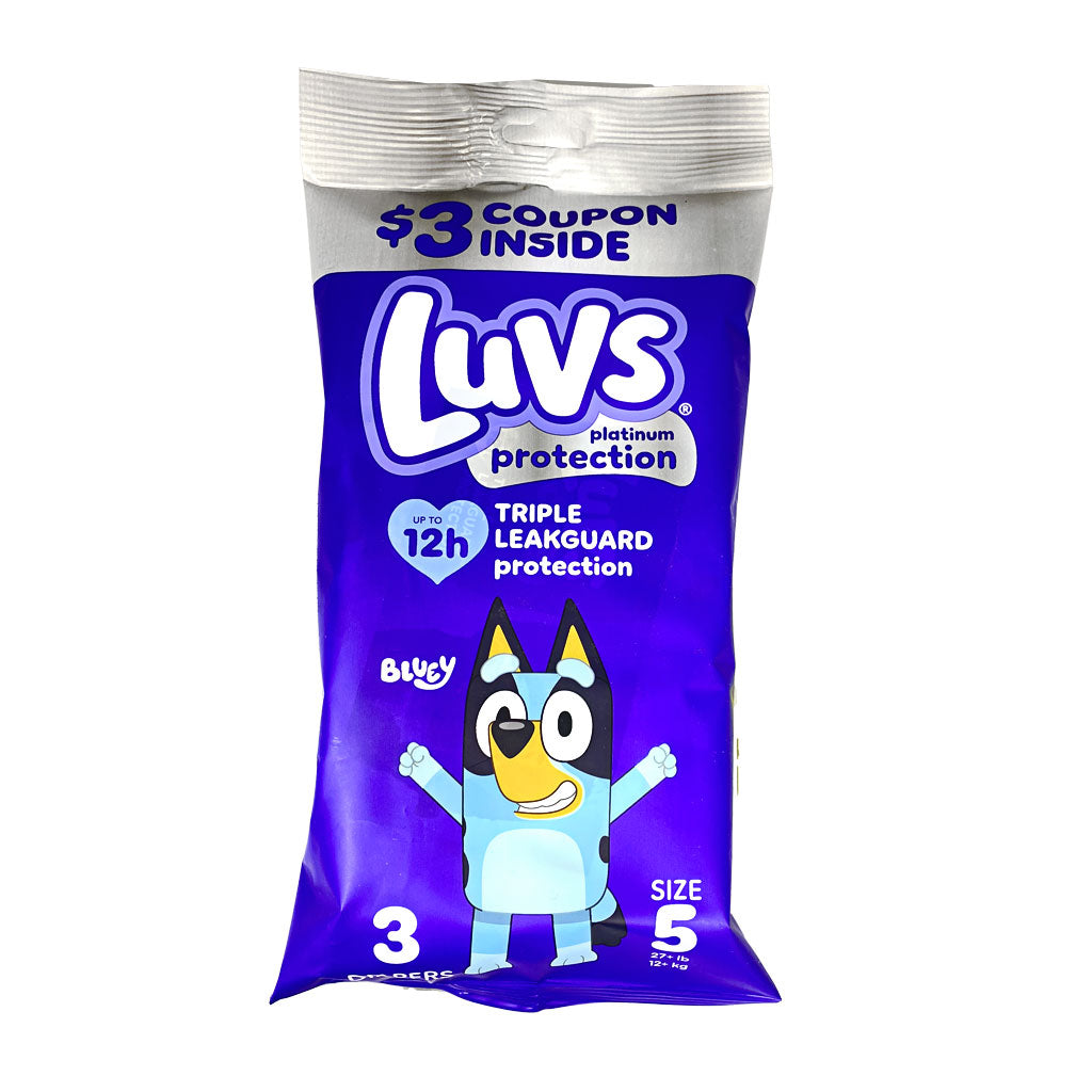 Luvs Platinum Diapers Size 5 - 3ct wellness vending machine
