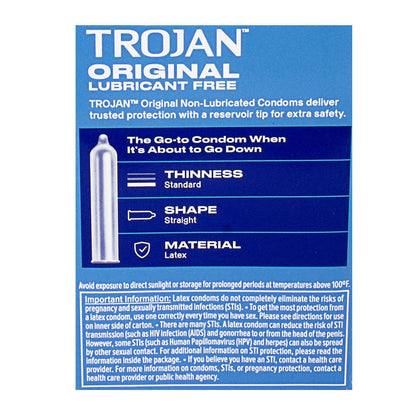 Trojan Enz Non-Lubricated Condoms - Box of 3 wellness vending machine university campuses