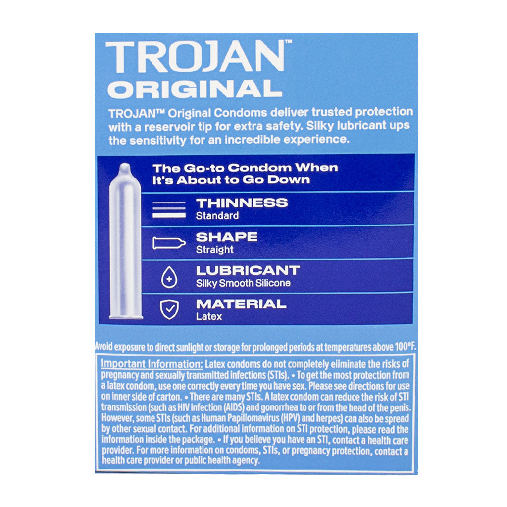 Trojan Enz Lubricated Condoms Box - Box of 3 wellness vending machine university campuses