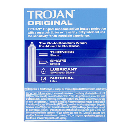 Trojan Enz Lubricated Condoms Box - Box of 3 wellness vending machine university campuses