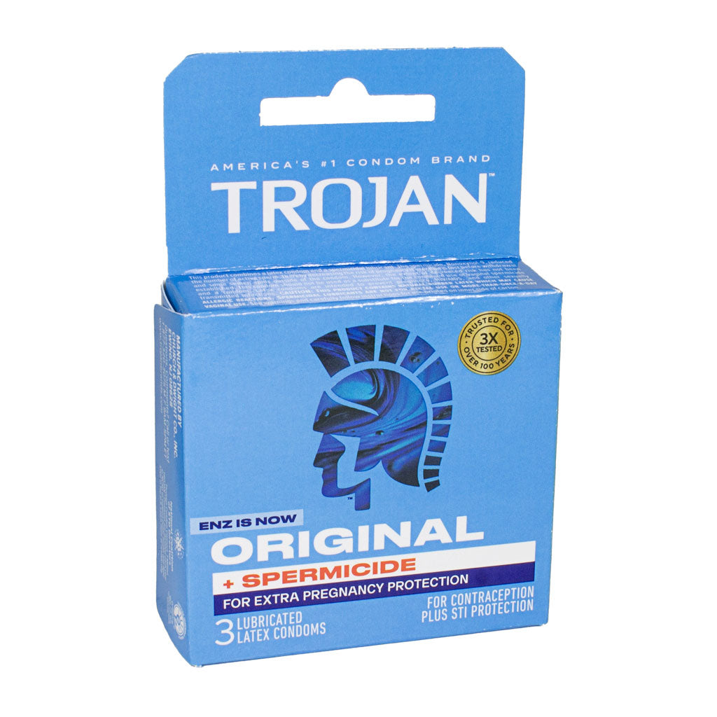 Trojan Enz Spermicidal Condoms - Box of 3 wellness vending machine