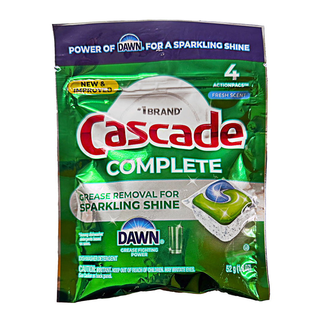 Cascade Complete Dishwasher Detergent, 4 Count wellness vending machine