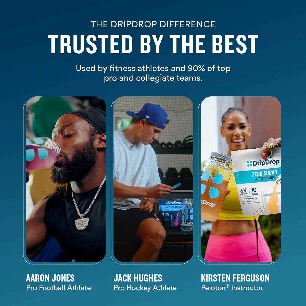 DripDrop electrolyte hydration powder sticks variety pack – vegan & gluten free for vending machines