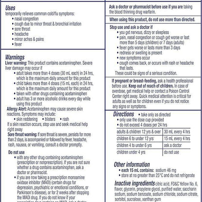 Vicks® DayQuil Cold & Flu Relief– 4 oz Bottle, 16 Bottles per case
