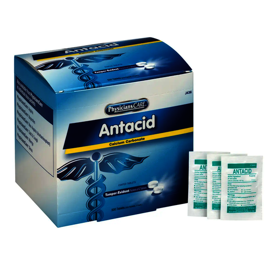 PhysiciansCare Antacid Tablets – 420 mg Calcium Carbonate, Compare to Tums® and Maalox®