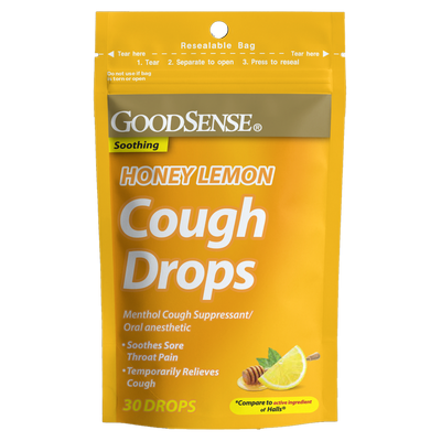 GoodSense Honey Lemon Cough Drops 