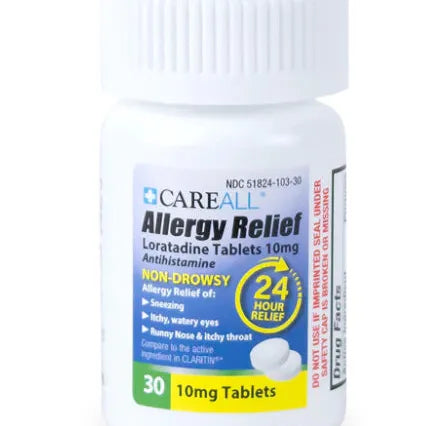 CareAll® Loratadine Allergy Relief – 10 mg, Non-Drowsy, 30 Tablets, 1 Bottle wellness vending machine