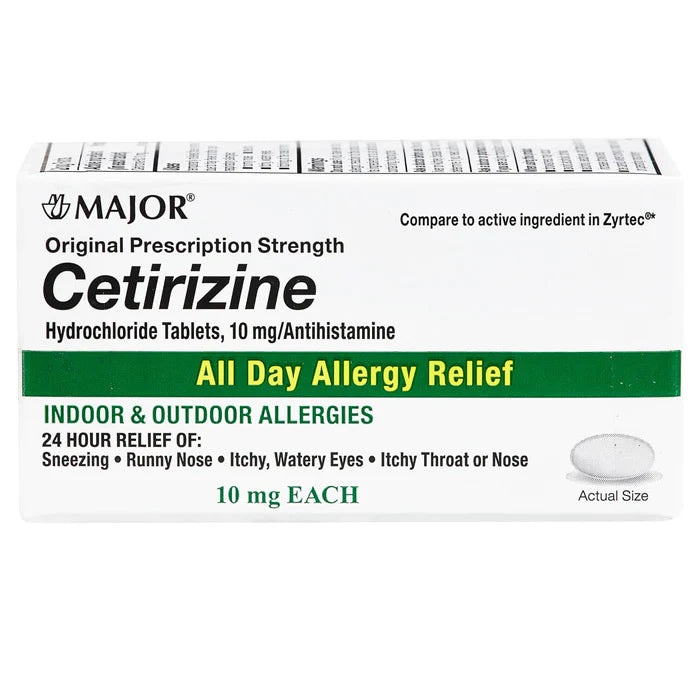 MAJOR PHARMACEUTICALS All Day Allergy, 24 Hour, Compare to  Zyrtec® 14 Tablets
